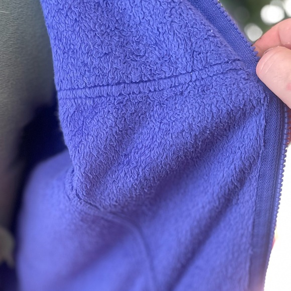 The North Face bluish purple zip up Hoodie - Picture 10 of 11